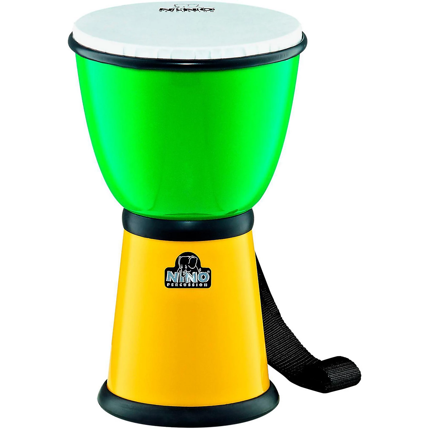 Wholesale ???? Nino Nino ABS Djembe With Nylon Strap Green/Yellow 8 In. ???? 1 Wholesale ???? Nino Nino ABS Djembe With Nylon Strap Green/Yellow 8 In. ????