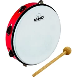 Brand new ???? Nino Nino ABS Jingle Drums Tambourine 10 In. Red ????