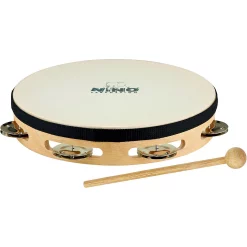 Top 10 ???? Nino Nino Headed Wood Tambourine W/Single Row Of Chimes Natural 8 In. ????