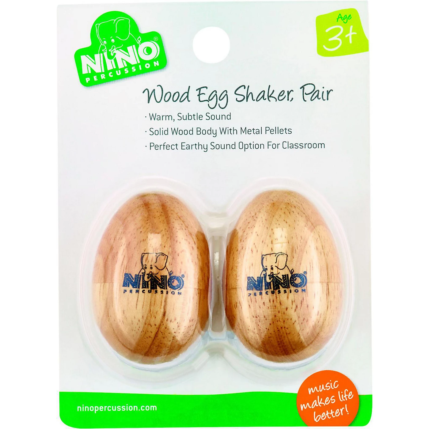 Wholesale ⭐ Nino Nino Natural Wood Egg Shaker Pair, Small ???? 1 Wholesale ⭐ Nino Nino Natural Wood Egg Shaker Pair, Small ????