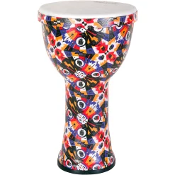 Promo ❤️ RhythmTech RhythmTech Rhythm Village Benkadi Club Series 9 In. Djembe 17 X 8 In. Benkadi Burst ????