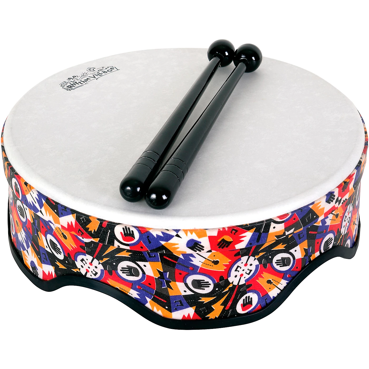 New ???? RhythmTech RhythmTech Rhythm Village Benkadi Club Series 14 In. Rally Drum With Mallets 14 X 8 In. Benkadi Burst ???? 1 New ???? RhythmTech RhythmTech Rhythm Village Benkadi Club Series 14 In. Rally Drum With Mallets 14 X 8 In. Benkadi Burst ????